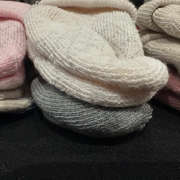Capelli of New York Infant Socks - Pink, Cream, and Light Gray - Picture 2 of 3